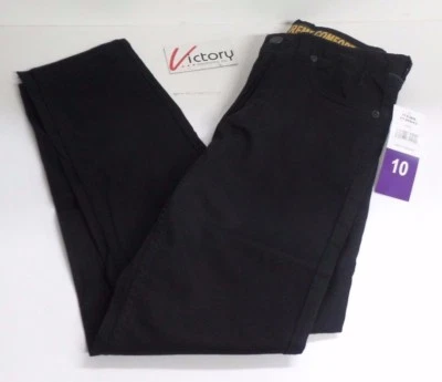 NUEVO Pantalones de mezclilla Lee para jóvenes niños calce recto XTreme Comfort elásticos negros talla 10 Foto 1 de 4