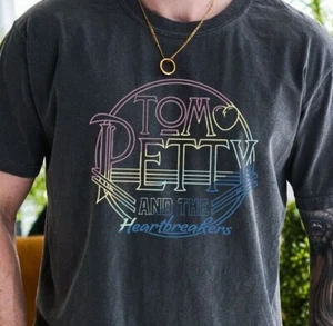 Camiseta Tom Petty and the Heartbreakers Vintage Negra Colores Confort 1717 - Imagen 1 de 6