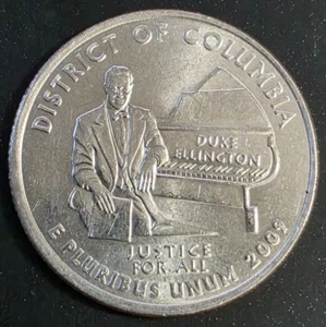 2009-D - District Of Columbia Statehood Quarter circulated AU / MS - Picture 1 of 2