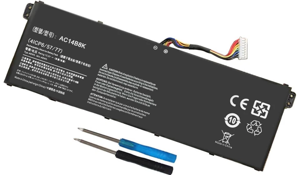 NUEVA OFERTA* Nueva Batería Original para Portátil Acer ES1-131 Series 15.2V 48Wh AC14B8K Foto 1 de 4