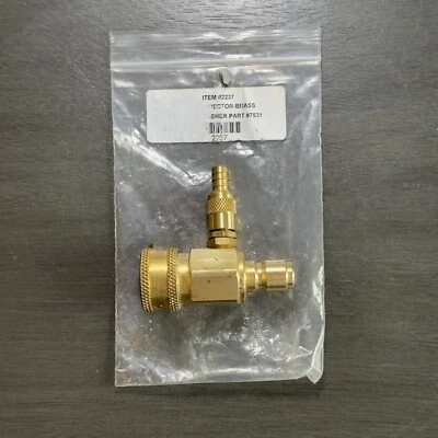 Inyector rápido ajustable de latón JE Adams 3/8" para lavadora a presión NorthStar 7531 Foto 1 de 4