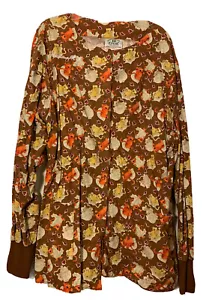 Nurse Scrub Cotton Crest Nurse Scrub Top Jacket Fall HeathCliff Cat ๐ฑ Size Med - Picture 1 of 3