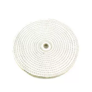 8” Spiral Sewn Sisal Buffing Wheel Aggressive Cut Scratch Remover - 5/8" Arbor - Picture 1 of 2