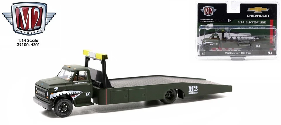 M2 Machines 1 64 1968 Chevrolet C60 Flatbed MAJ.G Action Line 39100-HS01 CHASE