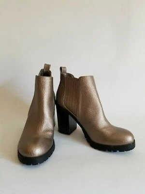 Botín Sam & Libby Metálico Tostado Imitación Cuero 6.5M Suela Punta Redonda Foto 1 de 4