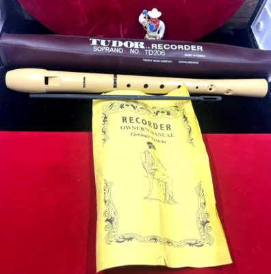 Grabadora Tudor ~ Soprano TD206 con bolsa con cremallera/instrucciones y grasa Foto 1 de 4
