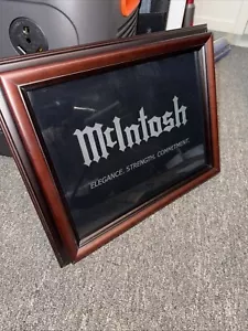 McIntosh Wall Art Glass Framed Elegance. Strength. Commitment 14.5" X 11.5" - Picture 1 of 4