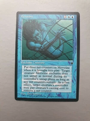 Merseine, MTG Fallen Empires (1994) Common Blue Enchantment NM - Image 1 of 2