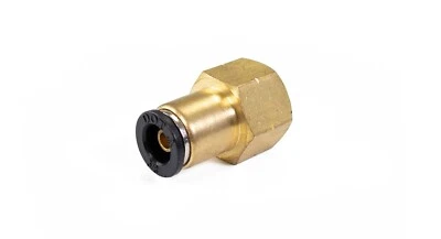 HORNBLASTERS 3/8" Female NPT to 3/8" Push to Connect Brass Fitting - Accepts 3/8" Air Line
