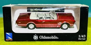 1:43 1966 Oldsmobile 4-4-2 Convertible Red Diecast Scale Vintage New-Ray Toys - Picture 1 of 9