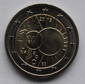 BELGIUM  - 2 € commemorative coin 2013 - Royal Meteorological Institute 100 UNC - Picture 1 of 1