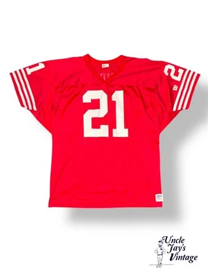Camiseta de fútbol americano Deion Sanders Wilson vintage años 90 de los San Francisco 49ers XL hecha en Estados Unidos Foto 1 de 3