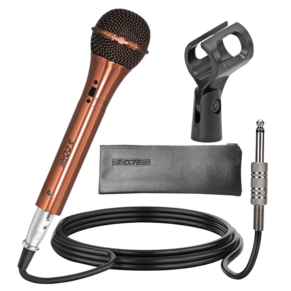 5Core XLR Microphone Dynamic Mic Karaoke Singing Studio Microfono Handheld Mics - Image 1 of 4