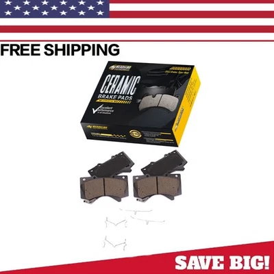 Pastillas de freno delanteras de cerámica para Toyota Tundra Sequoia Land Cruiser LX570 2008-2021- Foto 1 de 4