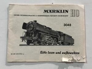 Anleitung Märklin H0, 3048 Original Von 1962 - Bild 1 von 4
