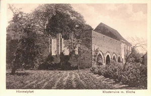 AK HIMMELPFORT /FÜRSTENBERG /Havel Klosterruine mit Kirche 20er - Bild 1 von 1
