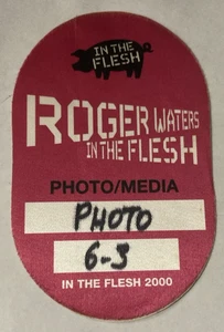 Roger Waters In the Flesh 2000. Funktionierender, Foto- oder Backstage-Typpass. WPA-8 - Bild 1 von 2