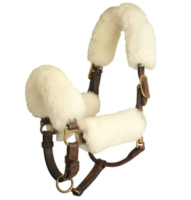  Merino Sheepskin Halter caver set of 4 - Image 1 of 2