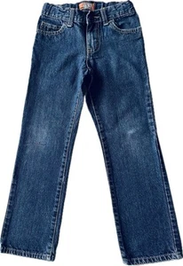 Old Navy Skinny Denim Regular Jeans Boys Size 7R Adjustable Waistband - Picture 1 of 3