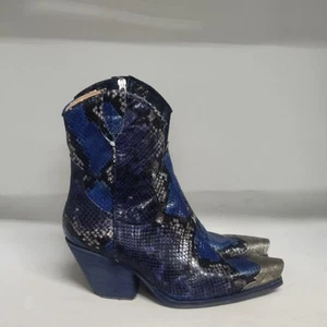 Free People Brayden Boot Blue Womens Size 7.5M (EU 38)--READ DESCRIPTION - Picture 1 of 10