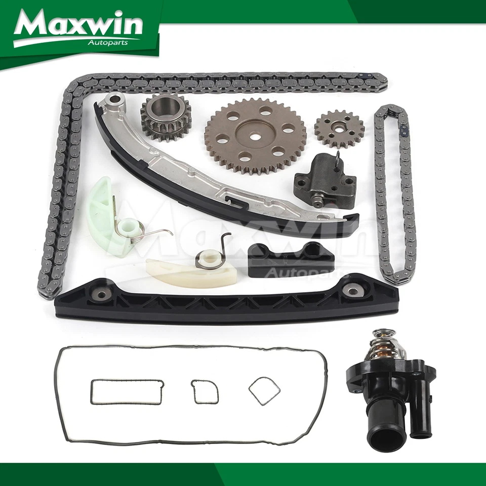 Timing Chain Kit Thermostat Valve Cover Gasket Fit Ford Escape Mercury Mariner - Image 1 of 4