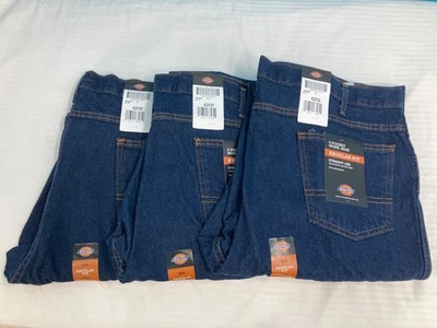 Paquete de pantalones de mezclilla de trabajo Dickies para hombre de 5 bolsillos de ajuste regular - talla 42x30 Foto 1 de 4