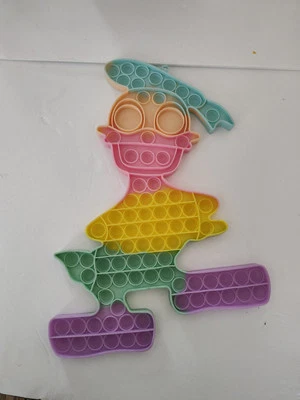 Donald Duck Stress Toy Popit Fidget Toys Push Bubble Sensory Toy  15"By 11" Rare - Image 1 of 4