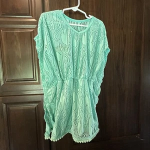Wonder Nation Girls Small 6/6X Blue Swimsuit Cover Up  - Picture 1 of 6