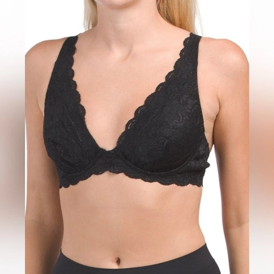 Sujetador con aros COSABELLA Nuevo Talla 32B Never Lace Candie Plunge Color Negro Foto 1 de 2