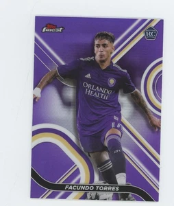 Finest MLS #58 2022 Facundo Torres refractor púrpura #/250 Orlando City SC - Imagen 1 de 2