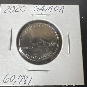 2020 P American Somoa NP Quarter !!!!Historical Coin!!!!!!!!