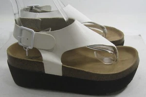 WHITE PLATFORM SANDAL 2.5"`platform women SANDAL size 5 - Picture 1 of 6