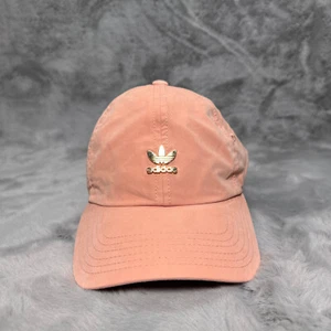 Adidas Hat Womans Orange Strapback Gold Tre Foil Logo Adjustable Causal - Picture 1 of 9