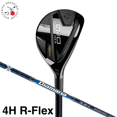 TaylorMade Qi10 MAX Rescue Hybrid Utility 4H R Flex Diamana Blue TM60 Graphite - Image 1 of 4