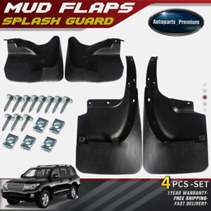 4x Splash Guard Mud Flaps Rear & Front for Toyota Land Cruiser 200 Series 5.7L