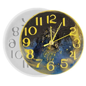 Epoxy Resin Mold Numerals Clock Silicone Mould DIY Jewelry Pendant Making Tool
