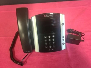 POLYCOM VVX-600 16-LINE COLOR IP GIGABIT PoE DESKTOP BUSINESS TELEPHONE - Picture 1 of 12