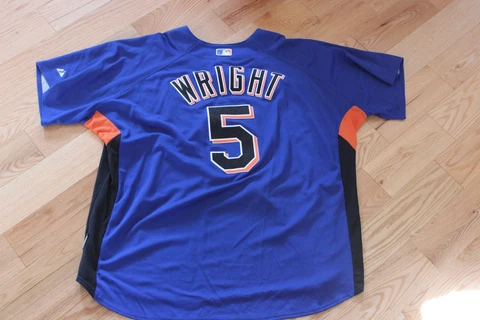 2000's David Wright #5 New York Mets MLB Authentic jersey by Majestic Cover