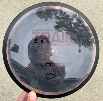 Axiom MVP Neutron Trail - RARE Black & Pink Swirl! James Conrad Series Disc Golf - Image 1 of 4