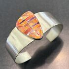 Jay King DTR Vintage Sterling Silver Spiny Oyster Abstract Cuff Bracelet 7”