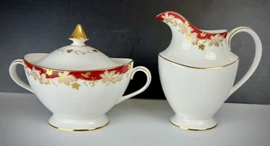 ROYAL DOULTON Cream & Covered Sugar Set WINTHROP Pattern - Picture 1 of 7