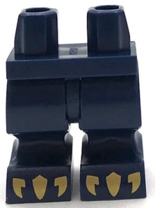 Lego Nuevo Minifigura Pantalones Azul Oscuro Piernas de Animales con Garras Doradas Parte - Imagen 1 de 1