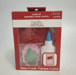 Happy Valentine's Day Paper Quilling Flower Card kit Makes 4 Cards Recollections - Picture 1 of 4