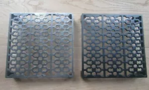 EXTRA LARGE 9 X 9 " Cast Iron air Brick Vent Victorian Pattern Vintage Repro - Picture 1 of 7