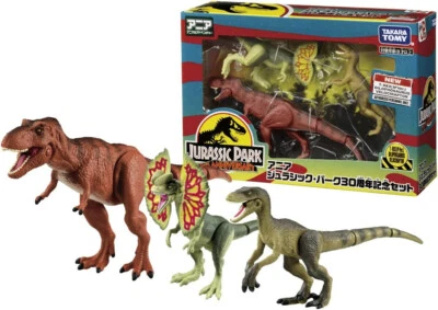 TAKARA TOMY ANIA JURASSIC WORLD 30th ANNIVERSARY SET w/ Tracking NEW - Image 1 of 4