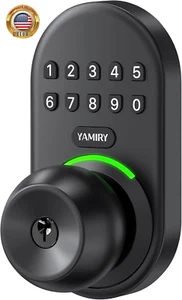 Keypad Smart Door Knob Lock, Keyless Entry Digital Lock with Handle, Electronic - Picture 1 of 6