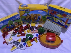 Playmobil 1.2.3 Zoo Pinguin Gehege Playmobil 6605 Bauernhof 6608 Strand 6804 Bauernhof++ - Bild 1 von 12