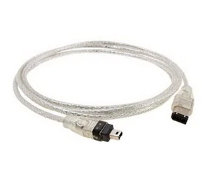 FIREWIRE ILINK 6-4 PIN DV CABLE FOR CANON ZR300/MC ZR830 ZR930 ZR950 GL1 GL2 - Picture 1 of 1