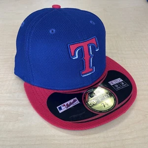 NEW ERA Texas Rangers MLB Cap Hat 59FIFTY FITTED 7 3/4 On-Field Player Hat - Picture 1 of 5