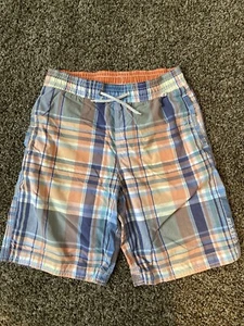 GAP Boy’s XL 12 Plaid Drawstring Bathing Suit Swim Trunks - Picture 1 of 6